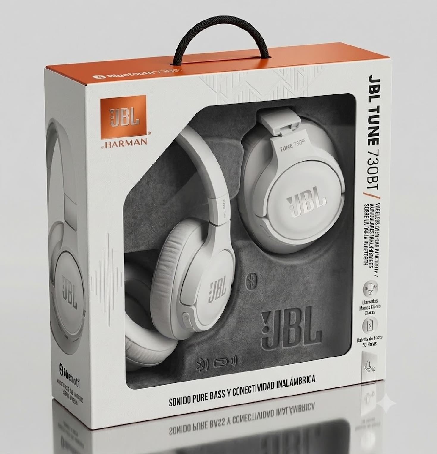 Audífono JBL Tune 730BT Bluetooth 6.0 Over-Ear Blanco